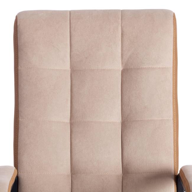 Кресло TRENDY (22) флок/ткань, бежевый/бронза, 7/TW-21 бежевый/бронза флок/ткань