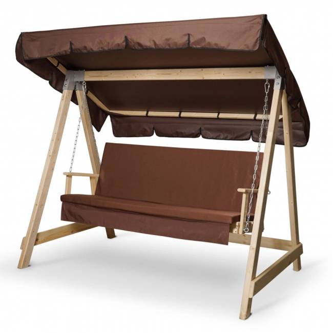 Матрас Коричневый для деревянных качелей СЕЛЕНА