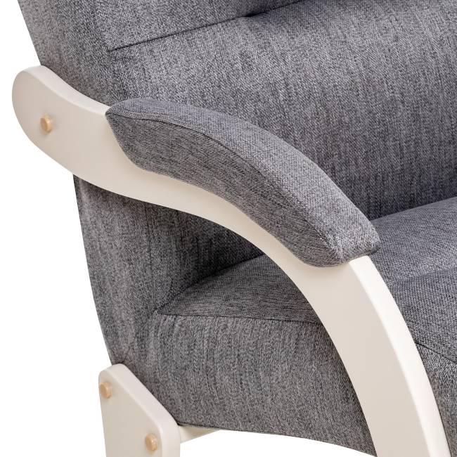 Кресло-качалка Leset Дэми Слоновая кость Malmo 90 (серый) Кресло-качалка Leset Дэми Слоновая кость Malmo 90 (серый)