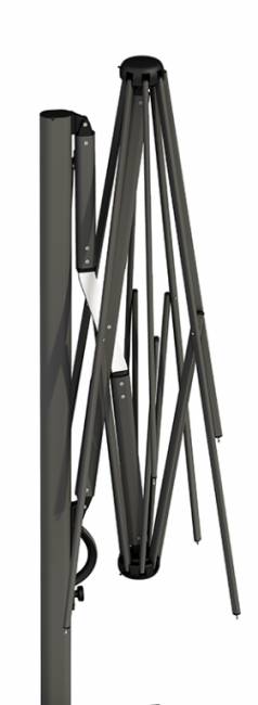 Зонт профессиональный 2.9х2.9 м Astro Carbon графит, слоновая кость 2900х2900 мм