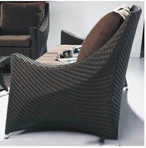 Диван 2-х местный "Авила" из искусственного ротанга, черный, коричневый Диван 2-х местный "Авила" из искусственного ротанга, черный, коричневый