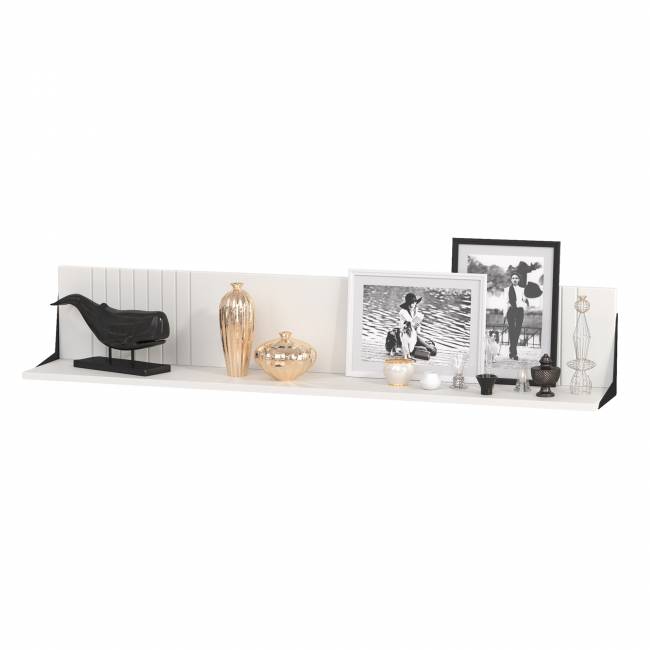 Валенсия стенка в гостиную комнату № 87 цвет белый шагрень