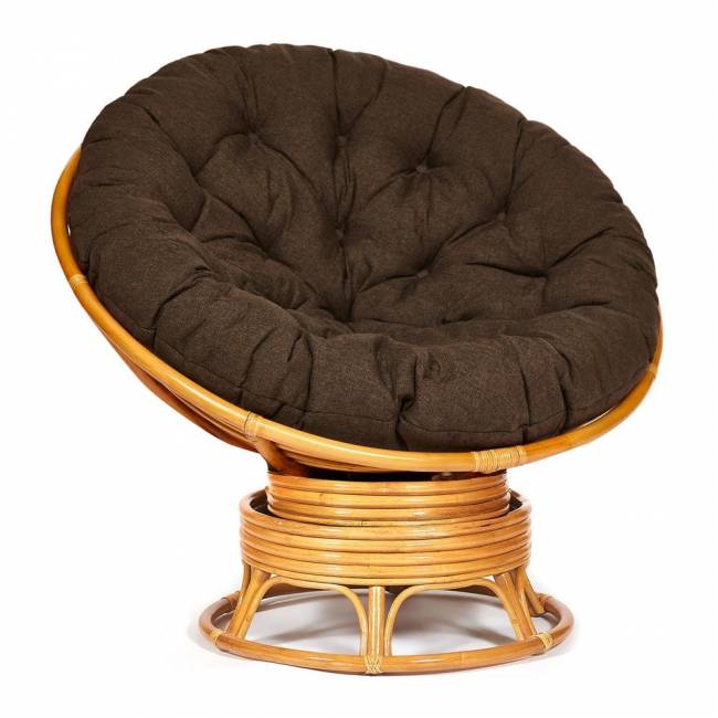 Кресло-качалка PAPASAN/ПАПАСАН w 23/01 B /с подушкой/ 115х78х104 см, Honey (мед), ткань Коричневый, 3М7-147 Honey (мед) Кресло-качалка PAPASAN/ПАПАСАН w 23/01 B /с подушкой/ 115х78х104 см, Honey (мед), ткань Коричневый, 3М7-147 Honey (мед)