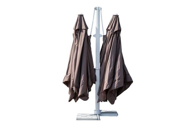 Зонт двойной Мадрид 3*3м, цвет песочный Зонт двойной Мадрид 3*3м, цвет песочный