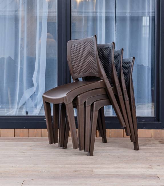 4 стула JULY коричневые 4 стула JULY коричневые