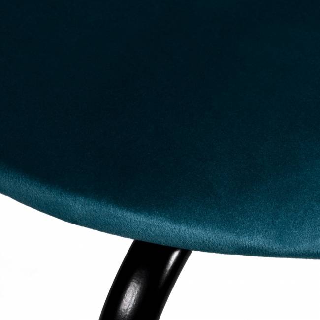 Стул Seven Style тёмно-бирюзовый велюр с чёрными ножками Стул Seven Style тёмно-бирюзовый велюр с чёрными ножками