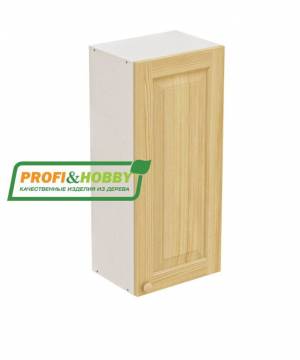 Шкаф навесной 400х340х960 + фасад сосна бесцветный лак Шкаф навесной 400х340х960 + фасад сосна бесцветный лак