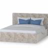 Кровать 1600 с подъёмным ортопедическим основанием и двумя тумбочками Амели 11.31 цвет шёлковый камень/бетон чикаго беж