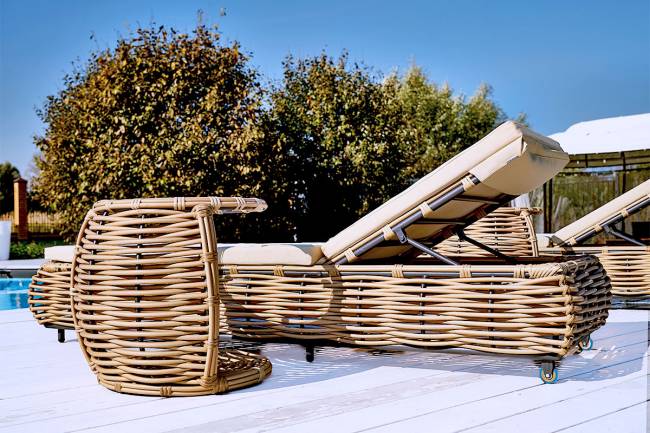 MOKKA MAJORCA боковой столик, цвет соломенный