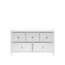 Комод Leset Хайди широкий 5 ящиков Белый Белый Комод Leset Хайди широкий 5 ящиков Белый Белый