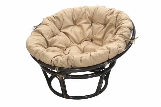 Кресло для отдыха Папасан коньячный коньячный, бежевый Кресло для отдыха Папасан коньячный коньячный, бежевый