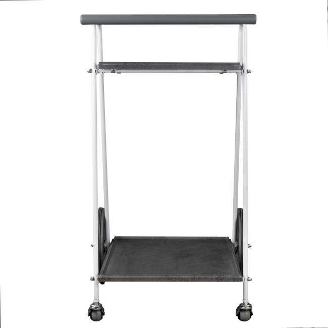 Стол сервировочный Новум белый/серый графит/серый бетон