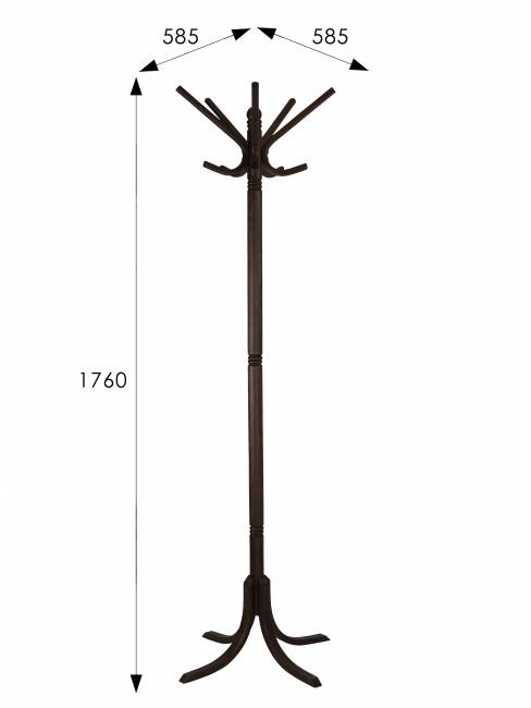 Вешалка напольная В 8Н венге Вешалка напольная В 8Н венге