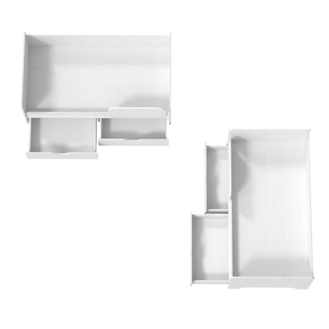 Две детских кровати с ящиками для двоих детей Уна цвет белый