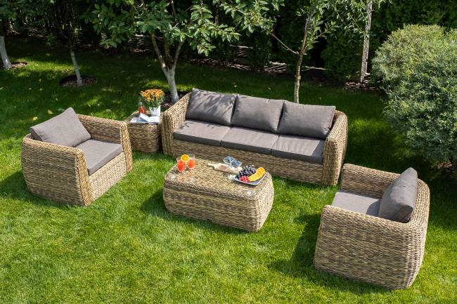 "Кальяри" кресло из искусственного ротанга (гиацинт), цвет соломенный "Кальяри" кресло из искусственного ротанга (гиацинт), цвет соломенный