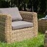 "Кальяри" кресло из искусственного ротанга (гиацинт), цвет соломенный "Кальяри" кресло из искусственного ротанга (гиацинт), цвет соломенный