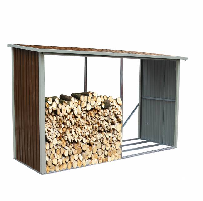  Дровница-Склад для дров, шоколадный