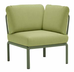 Модуль угловой пластиковый с подушками Komodo Elemento Angolo агава, авокадо 720х780х880 мм Модуль угловой пластиковый с подушками Komodo Elemento Angolo агава, авокадо 720х780х880 мм