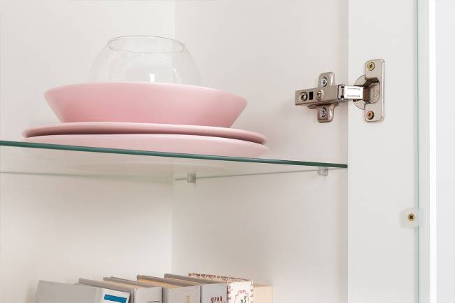 Стенка для аппаратуры Валенсия № 100 цвет белый шагрень Стенка для аппаратуры Валенсия № 100 цвет белый шагрень