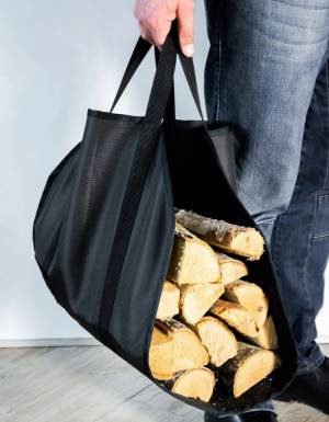 Сумка-переноска для дров "Vienna", ткань, черная