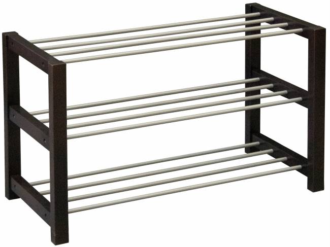 Тумба для обуви Дольче темно-коричневый/металлик Тумба для обуви Дольче темно-коричневый/металлик