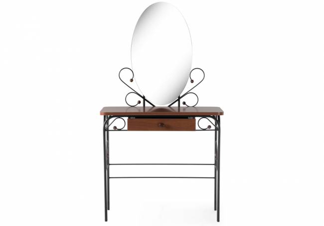 Туалетный столик Клео 3 черный / орех