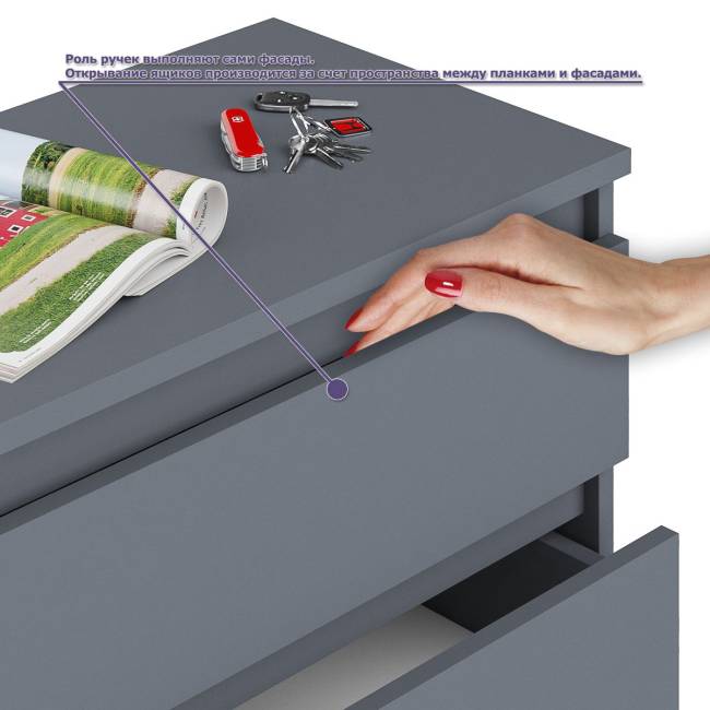 Стол компьютерный МС-16 с тумбой справа и высокий комод на 10-ть ящиков Мори цвет графит Стол компьютерный МС-16 с тумбой справа и высокий комод на 10-ть ящиков Мори цвет графит