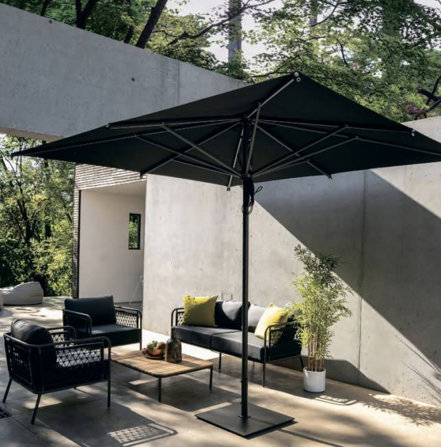 Зонт профессиональный 3х4 м Napoli Standard антрацит, черный 3000х4000 мм Зонт профессиональный 3х4 м Napoli Standard антрацит, черный 3000х4000 мм