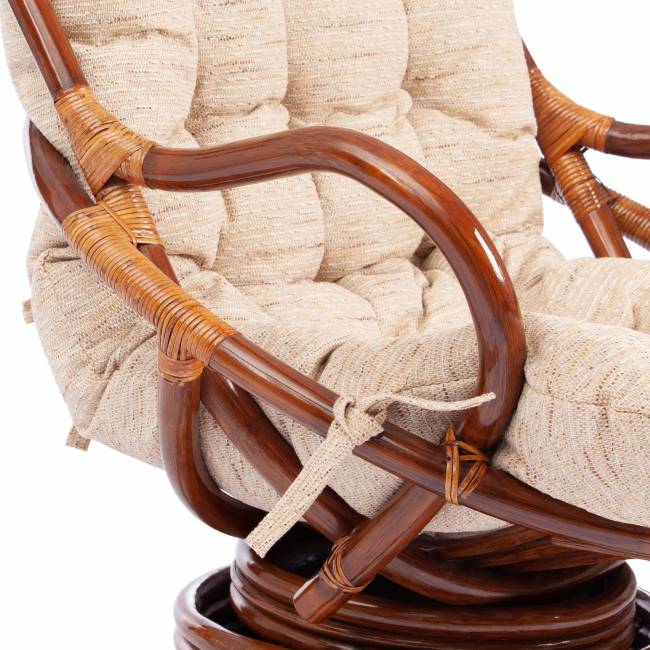 Кресло вращающееся "FLORES" 5005 /без подушки/ Pecan (орех) орех Кресло вращающееся "FLORES" 5005 /без подушки/ Pecan (орех) орех