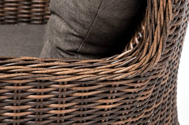 "Алиса" кресло плетеное, цвет коричневый с подушками "Алиса" кресло плетеное, цвет коричневый с подушками