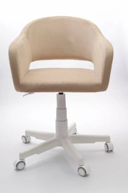 Кресло Бабби белый / бежевый