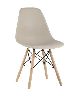 Стул Eames Style DSW бежевый (разборный каркас) Стул Eames Style DSW бежевый (разборный каркас)