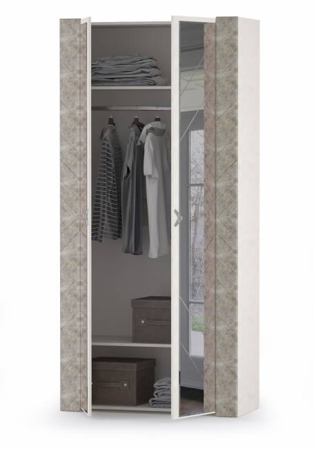 Шкаф для одежды Амели Моби 13.133 цвет шёлковый камень/бетон чикаго беж Шкаф для одежды Амели Моби 13.133 цвет шёлковый камень/бетон чикаго беж