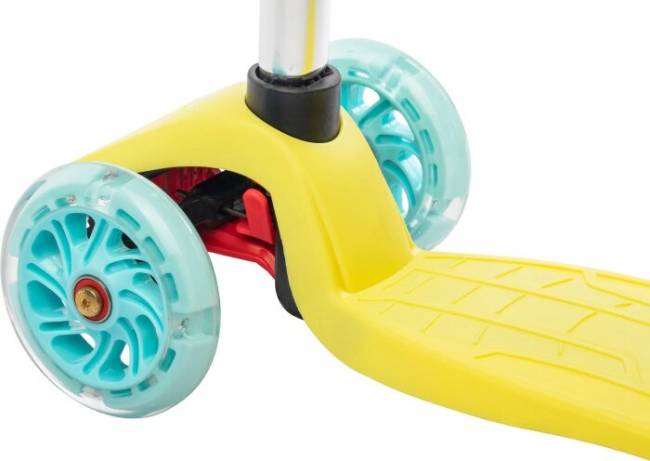 Самокат Sundays KB02D (желтый/голубой)