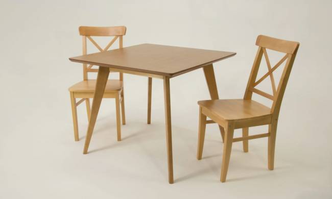Стол Сканди М 100 натур со стульями Ингольф натур Стол Сканди М 100 натур со стульями Ингольф натур