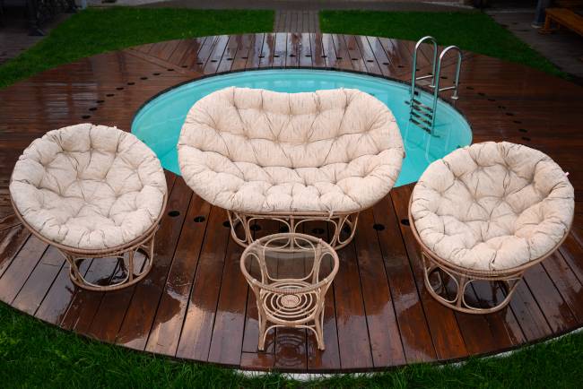 ТЕРРАСНЫЙ КОМПЛЕКТ Mamasan + Papasan + Стол (Бамбук)