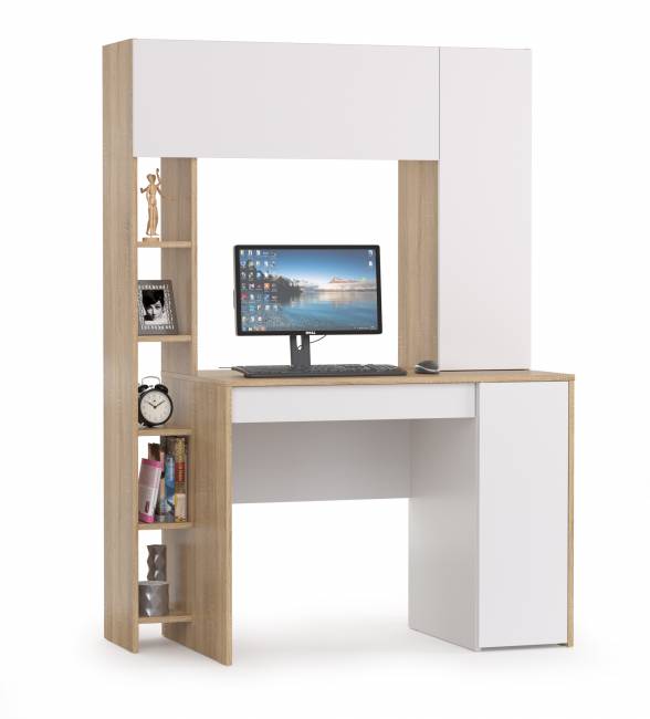 Стол компьютерный Комфорт 12.71 цвет дуб сонома/белый Стол компьютерный Комфорт 12.71 цвет дуб сонома/белый