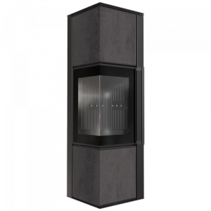 Печь Kratki PRO TORA/M NATURALI PIETRA DI SAVOIA ANTRANCITE BOCCIARDATA