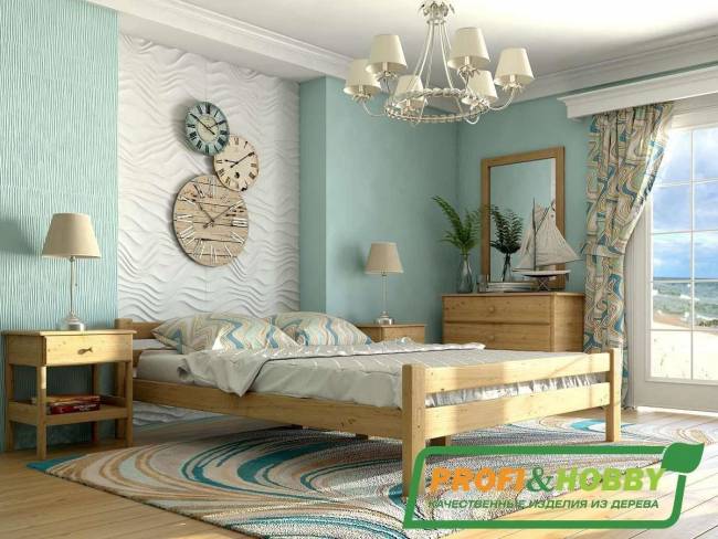 Кровать деревянная "Классика" 1800 х 2000, сосна Кровать деревянная "Классика" 1800 х 2000, сосна