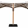 Зонт профессиональный двухкупольный 2.9х6 м Galaxia Dual V Timber имитация ироко, слоновая кость 2900х6000 мм Зонт профессиональный двухкупольный 2.9х6 м Galaxia Dual V Timber имитация ироко, слоновая кость 2900х6000 мм