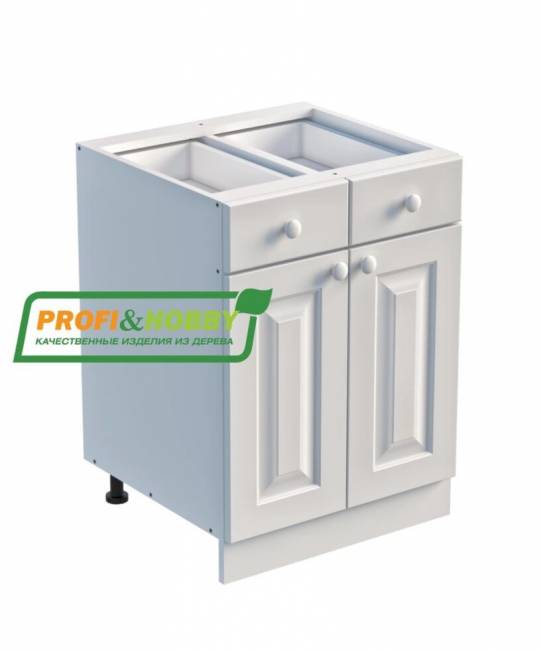 Тумба 2 двери, 2 ящика 600 х 560 х 720 сосна, без покраски Тумба 2 двери, 2 ящика 600 х 560 х 720 сосна, без покраски