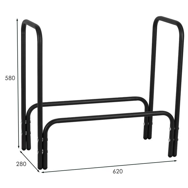 Дровница 4 черный