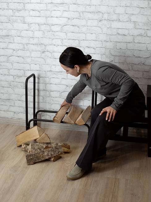 Дровница 4 черный