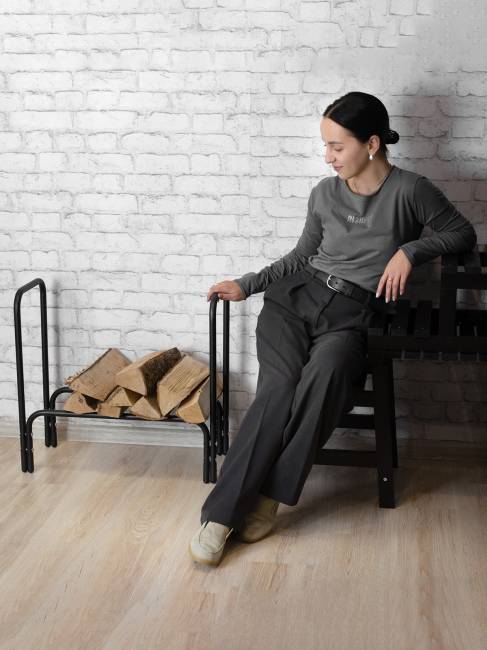 Дровница 4 черный