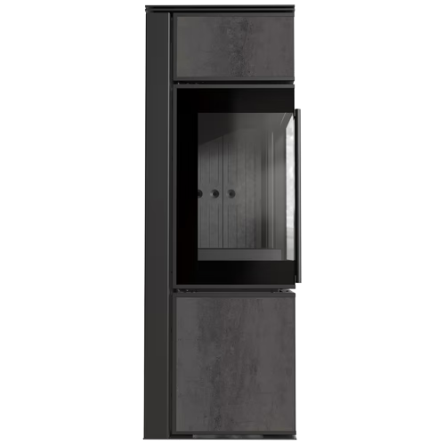 Печь Kratki PRO TORA/S NATURALI PIETRA DI SAVOIA ANTRANCITE BOCCIARDATA