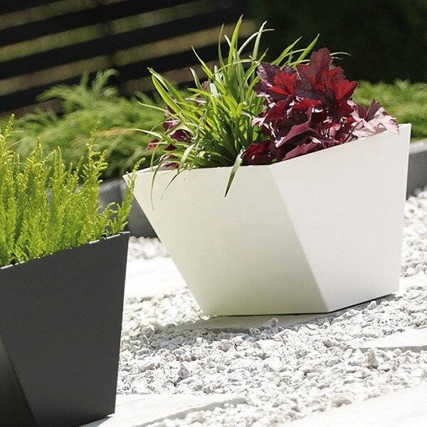 Кашпо для цветов "Prosperplast Tubus Case", белый, 38,6л