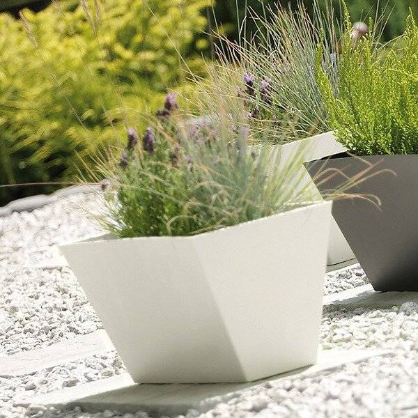 Кашпо для цветов "Prosperplast Tubus Case", белый, 38,6л