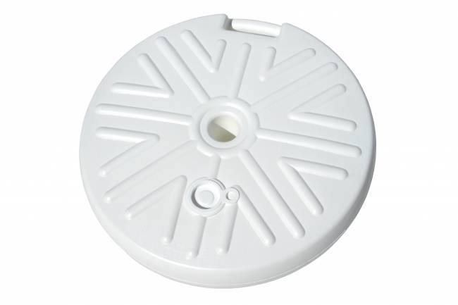 Подставка для зонта (пластик, кругая белая)