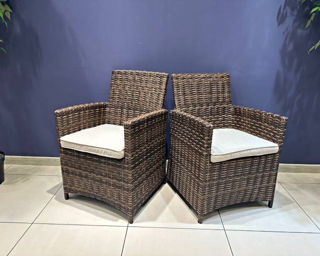 Комплект кресел FIONA в коричневом цвете