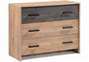 Комод Taika дуб золотой / камень темный Комод Taika дуб золотой / камень темный